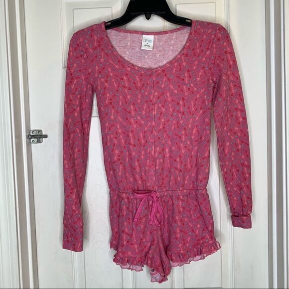 BP Under Cover Long Sleeve Shorts Romper Pajamas Size XS - Picture 1 of 8